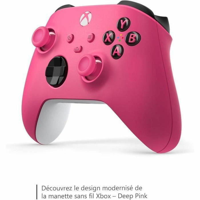 Microsoft Manette sans fil Xbox - Rose et blanc