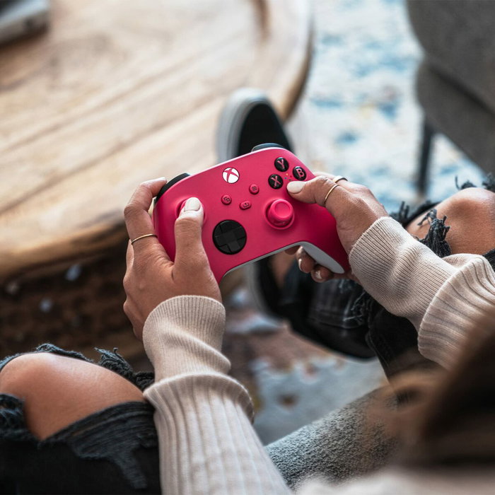Microsoft Manette sans fil Xbox - Rose et blanc