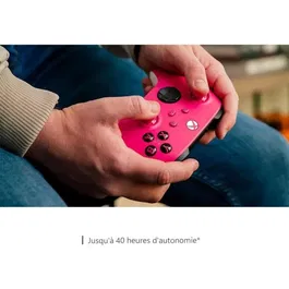 Microsoft Manette Sans Fil Xbox pour Xbox Series X|S, Xbox One, Windows 10/11, Bluetooth, Compatibilité Mobile, Bouton de Partage - Rose