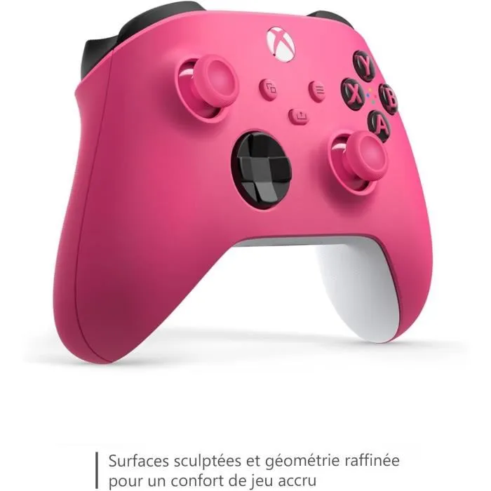 Microsoft Manette Sans Fil Xbox pour Xbox Series X|S, Xbox One, Windows 10/11, Bluetooth, Compatibilité Mobile, Bouton de Partage - Rose Microsoft Manette Sans Fil Xbox pour Xbox Series X|S, Xbox One, Windows 10/11, Bluetooth, Compatibilité Mobile, Bouton de Partage - Rose