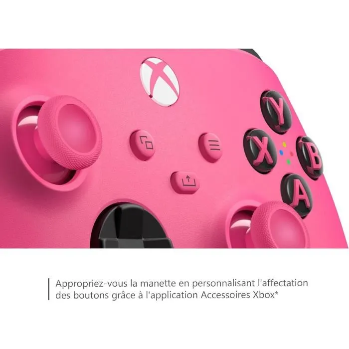 Microsoft Manette Sans Fil Xbox pour Xbox Series X|S, Xbox One, Windows 10/11, Bluetooth, Compatibilité Mobile, Bouton de Partage - Rose Microsoft Manette Sans Fil Xbox pour Xbox Series X|S, Xbox One, Windows 10/11, Bluetooth, Compatibilité Mobile, Bouton de Partage - Rose