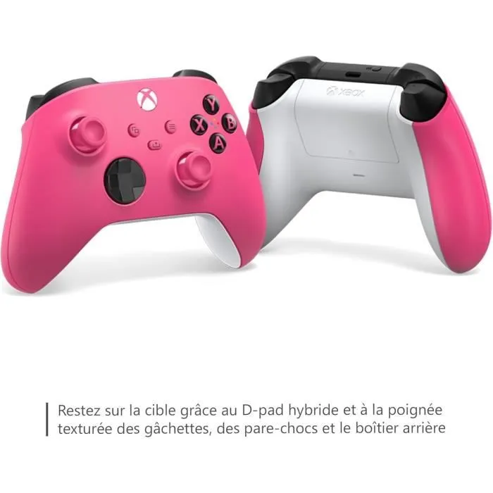 Microsoft Manette Sans Fil Xbox pour Xbox Series X|S, Xbox One, Windows 10/11, Bluetooth, Compatibilité Mobile, Bouton de Partage - Rose Microsoft Manette Sans Fil Xbox pour Xbox Series X|S, Xbox One, Windows 10/11, Bluetooth, Compatibilité Mobile, Bouton de Partage - Rose