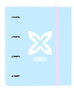 Safta Classeur 4 anneaux 35mm avec intercalaires A4 100 feuilles 27x32x3,5cm