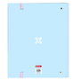 Safta Classeur 4 anneaux 35mm avec intercalaires A4 100 feuilles 27x32x3,5cm