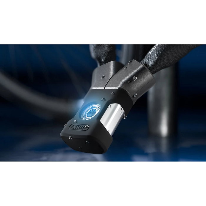 ABUS YARDO BK Antivol à chaîne avec capteur d'empreintes digitales, 85 cm ABUS YARDO BK Antivol à chaîne avec capteur d'empreintes digitales, 85 cm