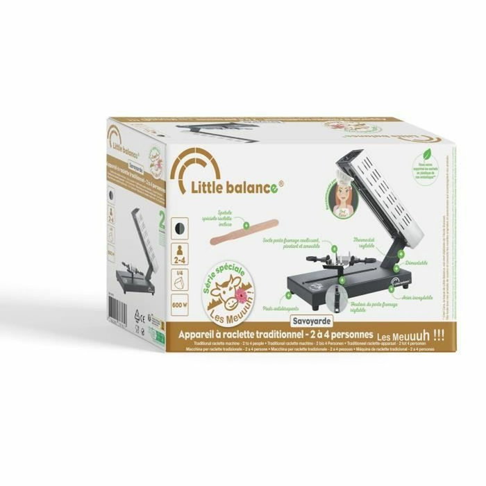 Little Balance Savoyarde Quart de Meule 600W Noir et gris Little Balance Savoyarde Quart de Meule 600W Noir et gris