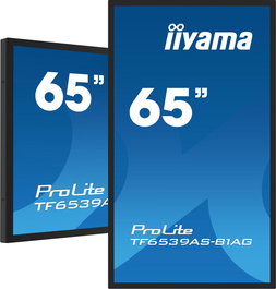 iiyama Écran tactile interactif de 65 pouces (165 cm) PCAP, dalle 4K UHD 3840x2160, Android 11, anti-reflets, multi-touch 40 points, VESA