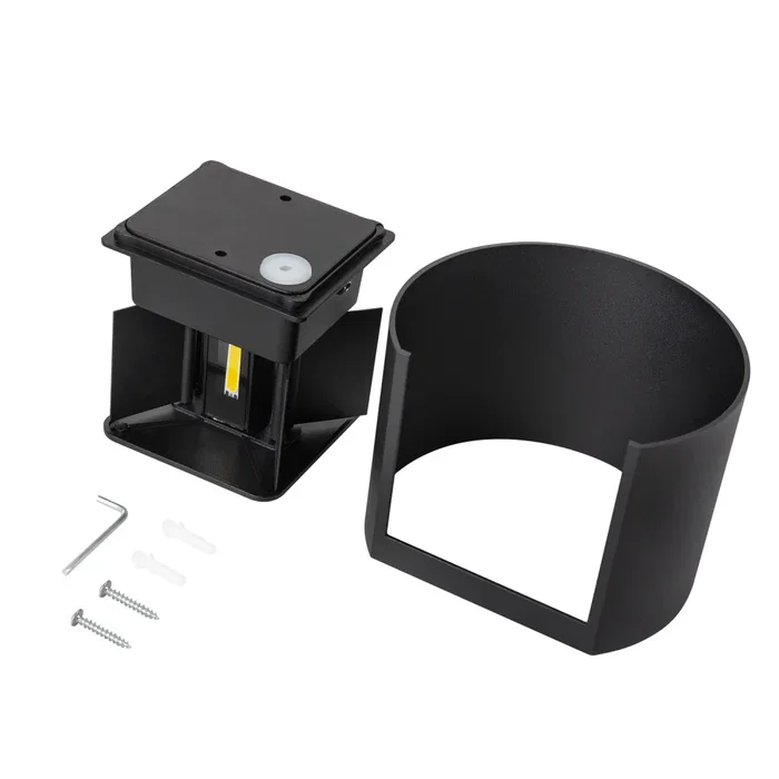Applique LED Extérieure 10W 1000lm IP65 Noir 2700K angle réglable - HO-APL07-IP65-B-WW