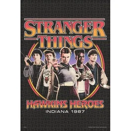 Epoch Puzzle Stranger Things Hawkins Heroes 1053 Super Small Pieces