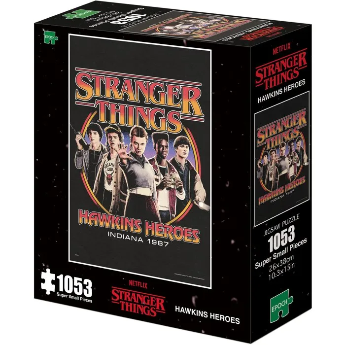 Epoch Puzzle Stranger Things Hawkins Heroes 1053 Super Small Pieces