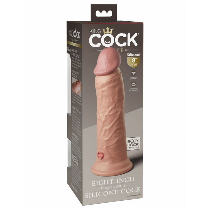 Gode réaliste Pipedream - King Cock Silicone Naturel