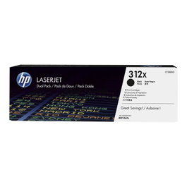 HP 312X CF380XD Noir Pack de 2