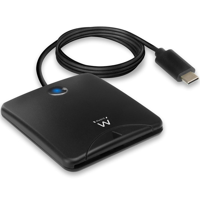Ewent EW1055 Lecteur de carte DNI électronique et carte intelligente USB-C Ewent EW1055 Lecteur de carte DNI électronique et carte intelligente USB-C