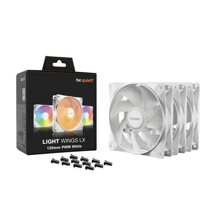 be quiet! Light Wings LX 120 mm PWM White Triple Pack be quiet! Light Wings LX 120 mm PWM White Triple Pack