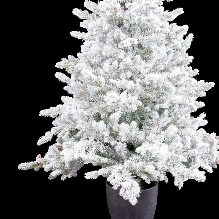 BigBuy Christmas Sapin de Noël Polyéthylène Ananas Enneigé 60 x 60 x 120 cm