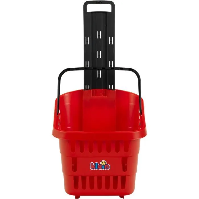 Klein Panier de Courses à Roulettes My Market 7248 - Panier Jouet pour Enfant à Partir de 2 Ans, Léger et Résistant, Poignée Télescopique