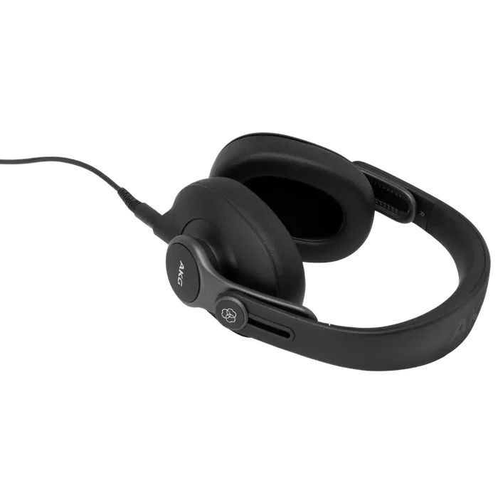 AKG K371 Casque Audio Filaire Circumaural Pliable, Noir, Pour Studio
