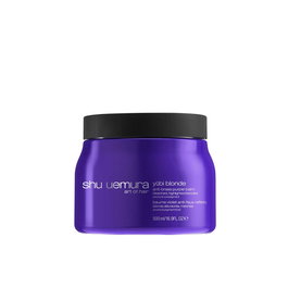 Shu Uemura Yubi Masque Correcteur Antibrass Violet pour Cheveux Blonds - Neutralise les Reflets Cuivrés et Jaunes - Flacon 500 mL