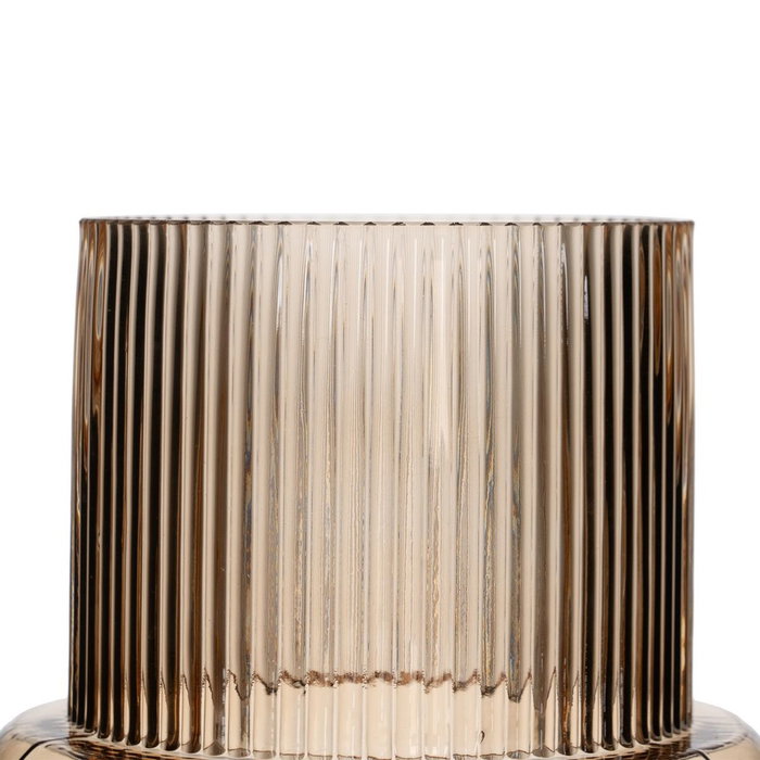 BigBuy Home Vase Marron Verre 15 x 15 x 16 cm