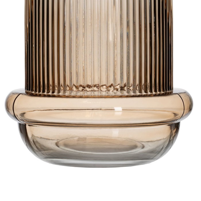 BigBuy Home Vase Marron Verre 15 x 15 x 16 cm