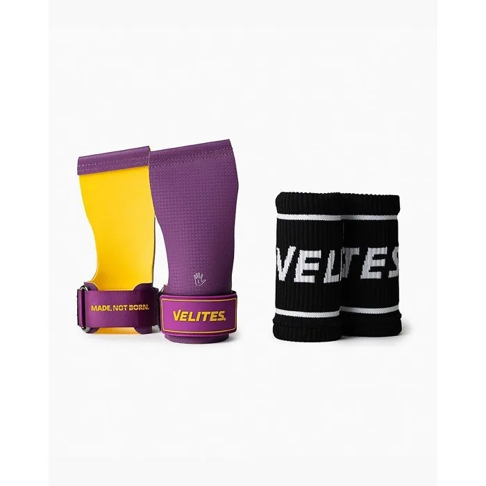 Velites Bandes sans magnésie Quad Ultra - M - Violet et Moutarde Velites Bandes sans magnésie Quad Ultra - M - Violet et Moutarde