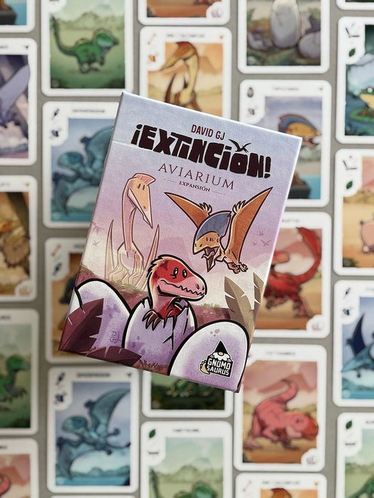 Tranjis Games Expansión Extinción: Avarium - Jeu de société en espagnol | 54 cartes, pterosaures & mécaniques aériennes