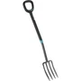 GARDENA 17013-20 Fourche à bêcher ErgoLine - Manche en frêne avec revêtement souple et poignée D ergonomique - Dents en acier trempé - Garantie 25 ans