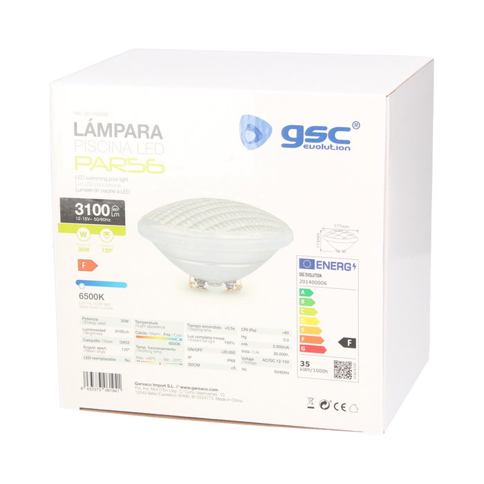 GSC Evolution Lámpara LED piscina PAR56 35W GX53 6500K