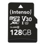 Intenso Tarjeta Memoria Micro SD 128 Go Professionnelle UHS-I Classe 10 V30 + Adaptateur SD