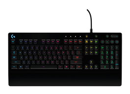 Logitech G213 Prodigy Clavier Gaming avec rétroéclairage RGB, touches anti-ghosting et repose-poignets - pour PC
