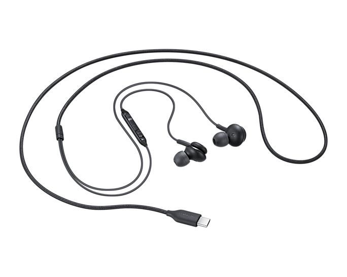Samsung - Écouteurs filaires USB Type-C AKG avec DAC intégré - Son haute qualité, forme ergonomique et câble tressé