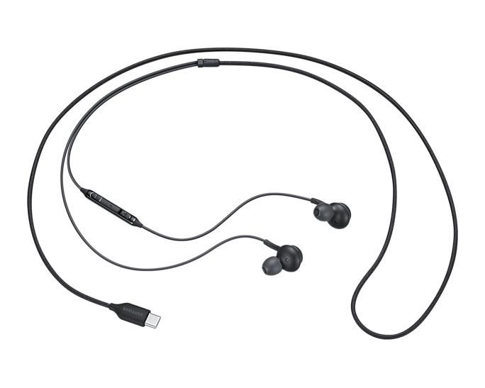 Samsung - Écouteurs filaires USB Type-C AKG avec DAC intégré - Son haute qualité, forme ergonomique et câble tressé