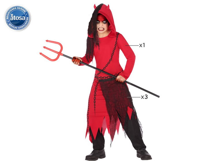 BigBuy Carnival Déguisement Démon pour Enfant Rouge et Noir (5-6 Ans)探索 BigBuy Carnival Déguisement Démon pour Enfant Rouge et Noir (5-6 Ans)探索