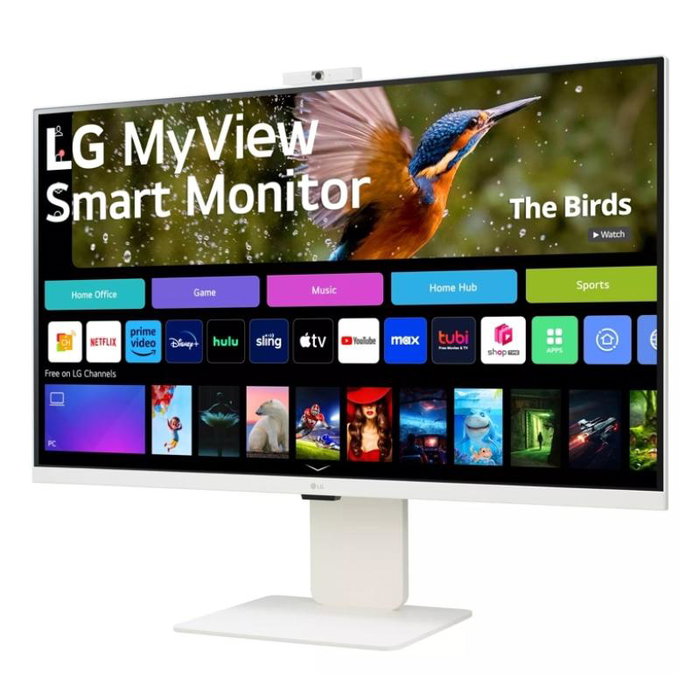 LG 32SR85U-W - Moniteur 32 pouces Noir Modèle 32SR85UW, 4K UHD, HDR 400, AMD FreeSync, HDMI, USB-C