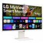 LG 32SR85U-W - Moniteur 32 pouces Noir Modèle 32SR85UW, 4K UHD, HDR 400, AMD FreeSync, HDMI, USB-C