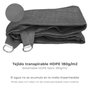 SATURNIA Voile d'ombrage triangulaire grise 5,0 x 5,0 m