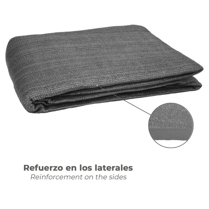 SATURNIA Voile d'ombrage triangulaire grise 5,0 x 5,0 m