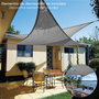 SATURNIA Voile d'ombrage triangulaire grise 5,0 x 5,0 m