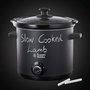 Russell Hobbs 24180-56 Autocuiseur (Mijoteuse) à Cuisson Lente Ardoise - 3,5 Litres