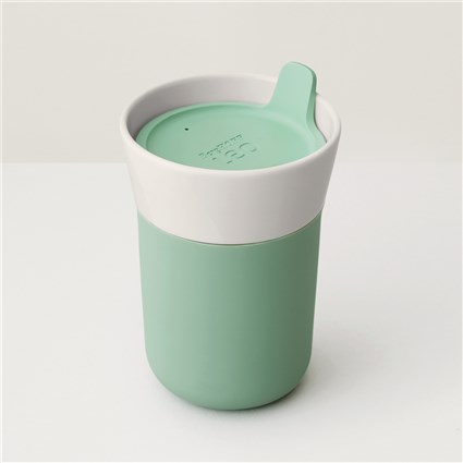 Berghoff Tasse de voyage en porcelaine 0,33 L - Adapter aux machines à café et aux supports voiture