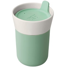 Berghoff Tasse de voyage en porcelaine 0,33 L - Adapter aux machines à café et aux supports voiture