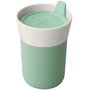 Berghoff Tasse de voyage en porcelaine 0,33 L - Adapter aux machines à café et aux supports voiture