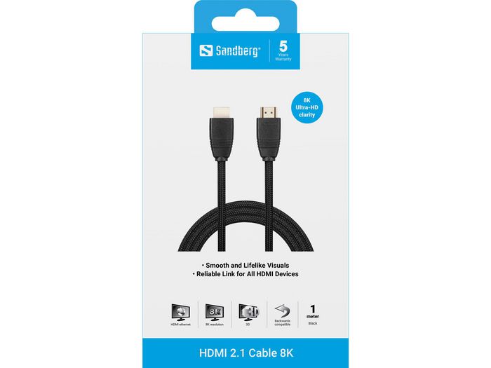 Sandberg Câble HDMI 2.1 8K, 1m