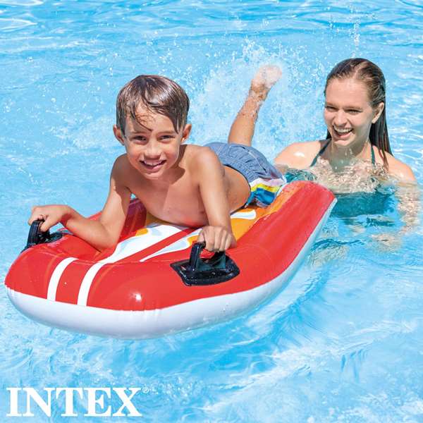 Intex Joy Rider - Planche de surf gonflable avec poignées - 112x62 cm - Modèles assortis