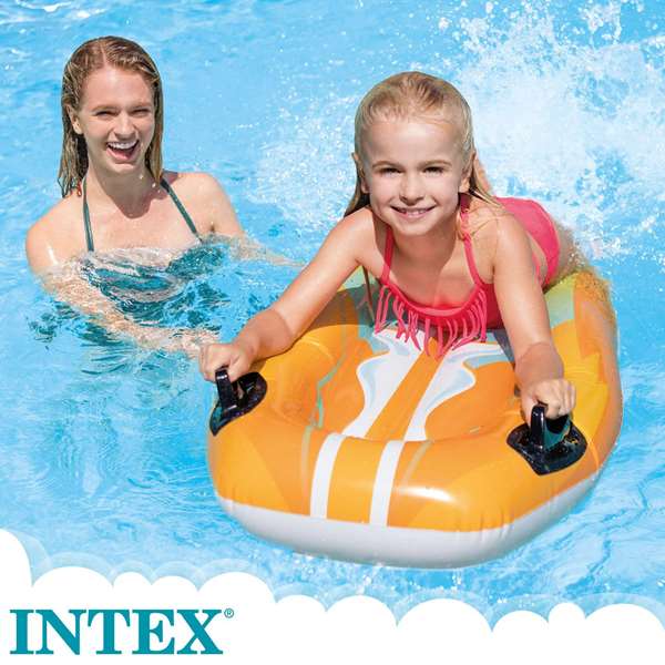 Intex Joy Rider - Planche de surf gonflable avec poignées - 112x62 cm - Modèles assortis
