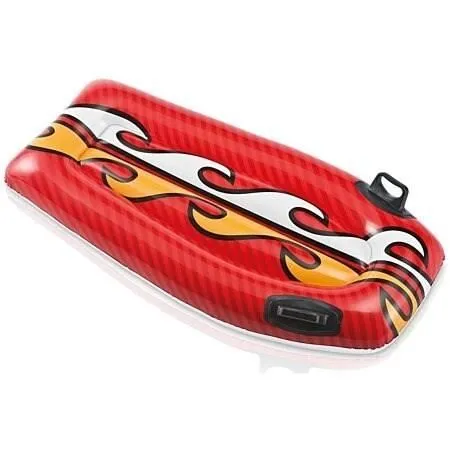 Intex Bodyboard Gonflable Enfant 112x62 cm avec 2 Poignées dès 6 ans - 2 Modèles Assortis Garçon et Fille