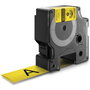Dymo Rhino Manchon Thermorétractable 24 mm x 1,5 m noir sur jaune