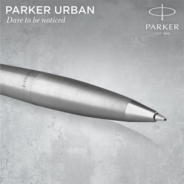 Parker Urban Twist Metro Metallic Stylo à bille M Argent
