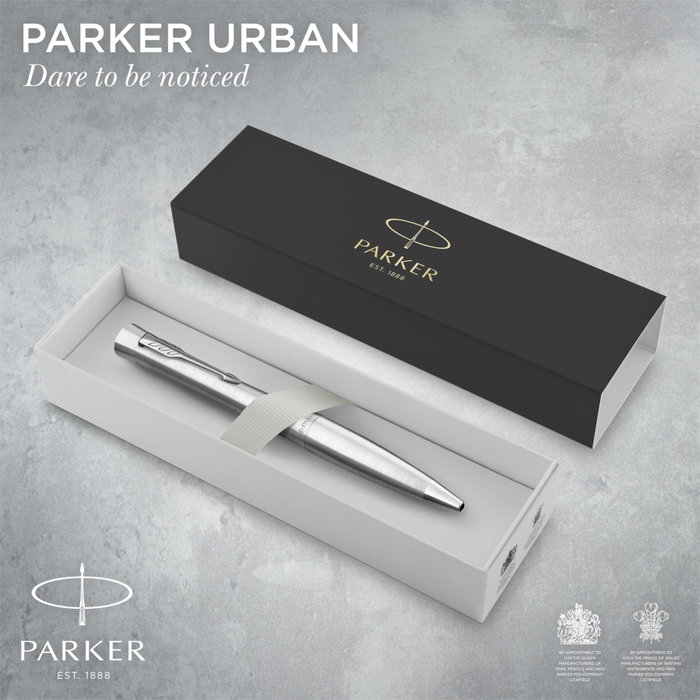 Parker Urban Twist Metro Metallic Stylo à bille M Argent