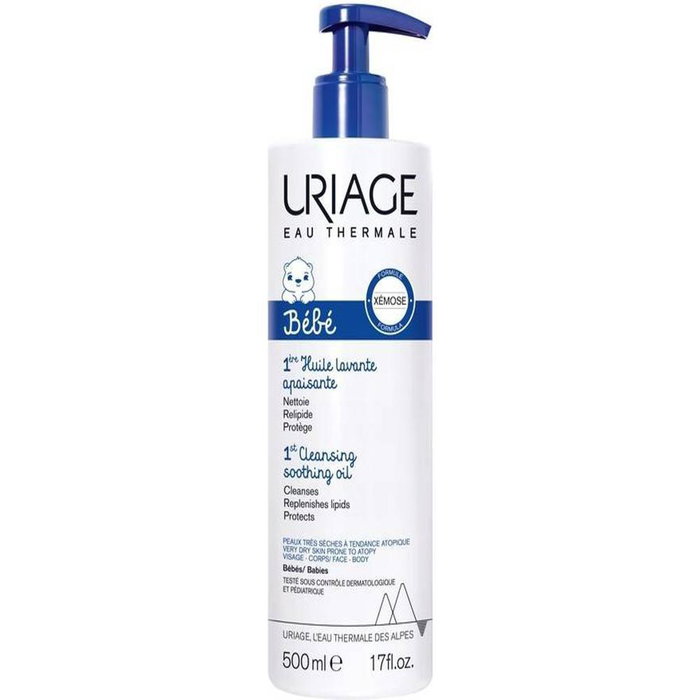 Uriage Bébé 1er Aceite Lavant Calm 500ml, Huile Lavante Apaisante Uriage Bébé 1er Aceite Lavant Calm 500ml, Huile Lavante Apaisante